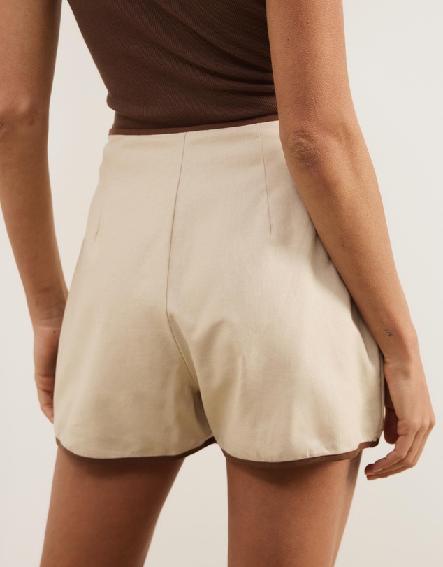 Atmos&Here - Annie Linen Blend Wrap Skort