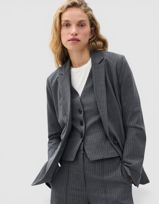 rag & bone - Jennifer Striped Combo Blazer