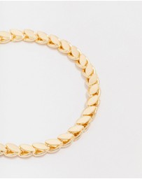 Lovisa - Gold Plated Brass Risoni Chain Bracelet
