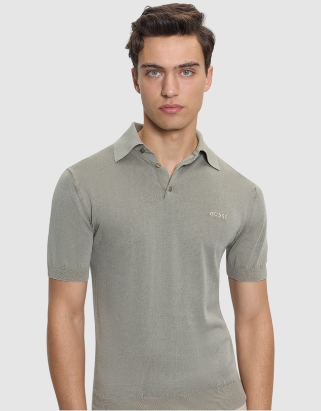 GUESS - Cree Knitted Polo Sweater Shirt