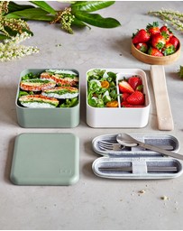 Monbento - Monbento Mb Square Bento Box - Bi-Colour Green