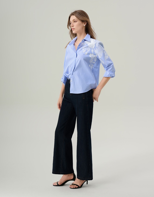 IDA+S - Maisie Striped Oversized Blouse