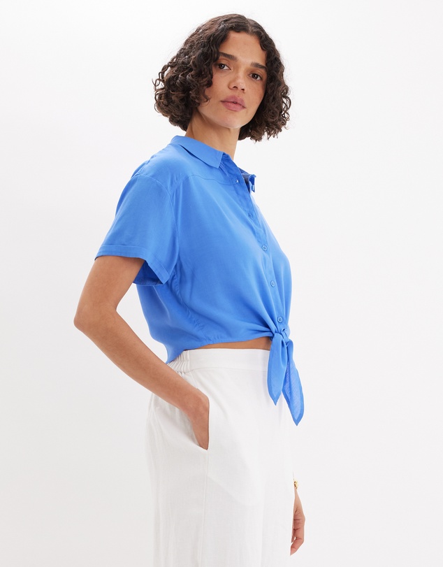 Amelius - Amabel Short Sleeve Crop Shirt