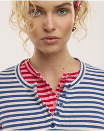 Obus - Traveller Waffle Henley Top