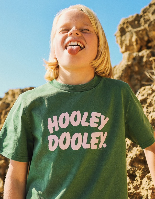 Skwosh - Hooley Dooley Kids Slang Tee in Green