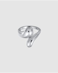 Elli Jewelry - Ring Drop Shape 925 Sterling Silver