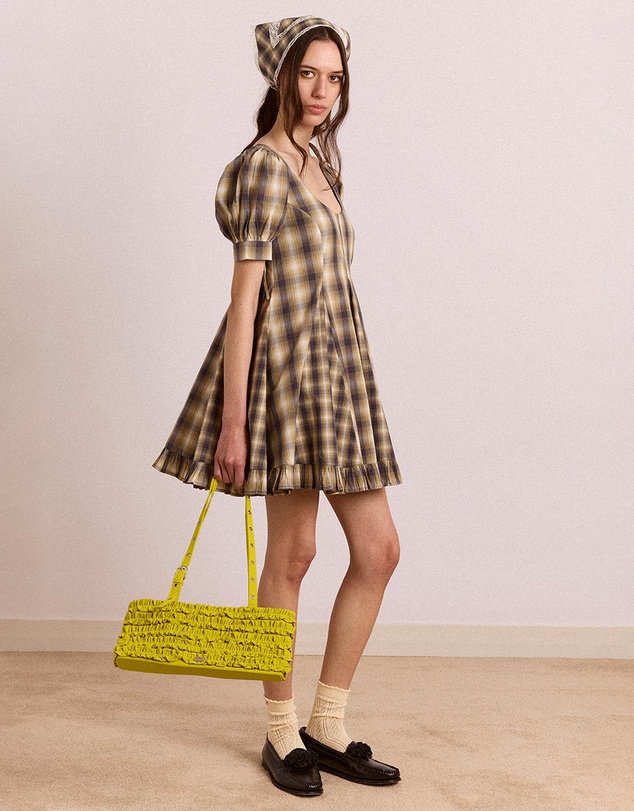 Damson Madder - Sabina Mini Godet Dress