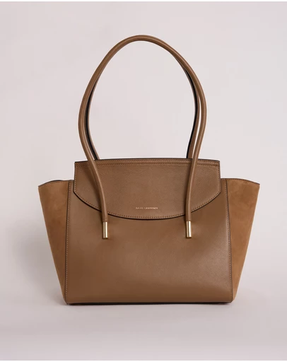 David Lawrence - Velda Suede Leather Tote Bag