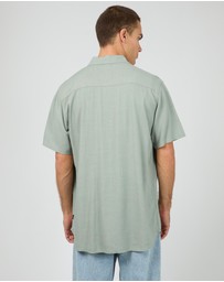 Silent Theory - Textured Linen SS Shirt