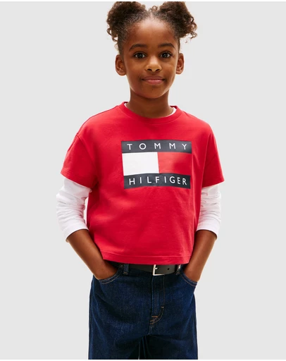 Tommy Hilfiger - Heritage Flag Relaxed T-Shirt - Teens
