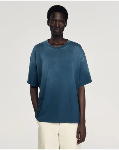 Sandro - Washed Blue Tee Shirt