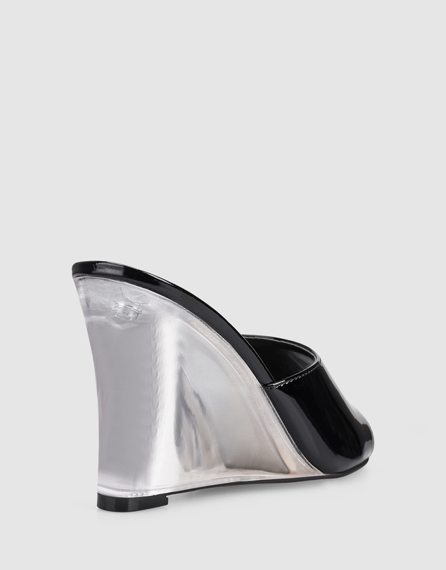Siren - Bear Clear Wedge Heels