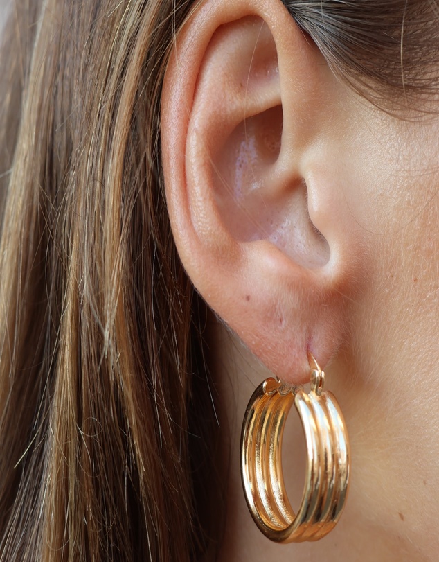 Alana Maria - Tessa Hoop Earrings - Gold
