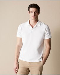 Trenery - Classic Pique Polo in White
