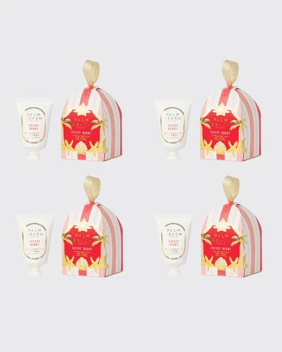 Palm Beach Collection - 4 Pack Hanging Hand Cream 50ml Velvet Berry