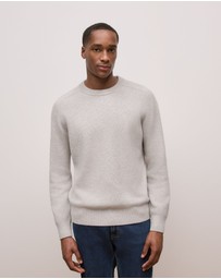 Trenery - Cashmere Crew Pullover in Grey Melange