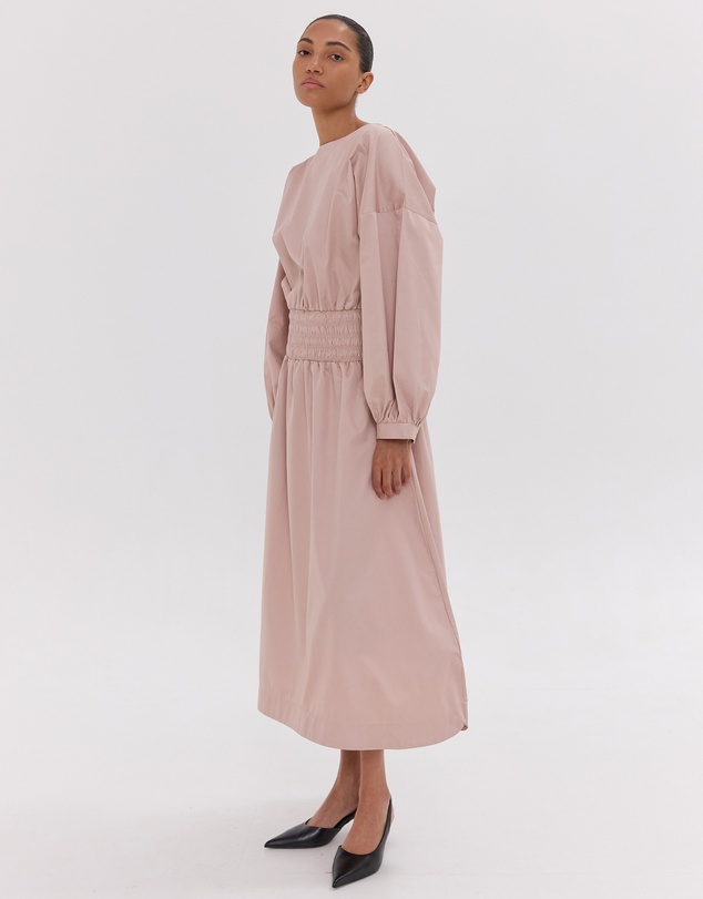 Cloth & Co. - The Shirred Billow Sleeve Dress | Lotus