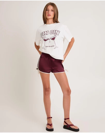 Alice In The Eve - Rory Satin Runner Shorts