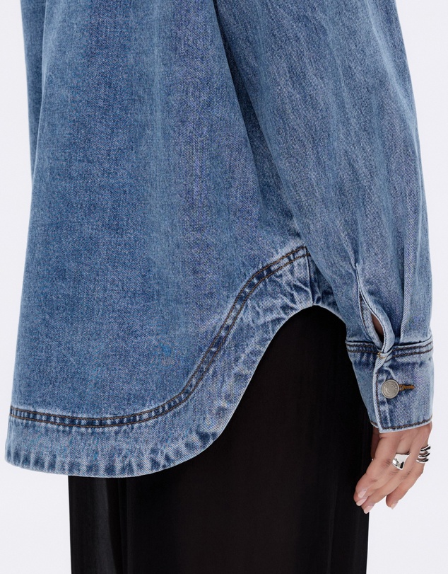 Revibe - Repaired Minima Esenciales Carmen Denim Shirt - AU 6