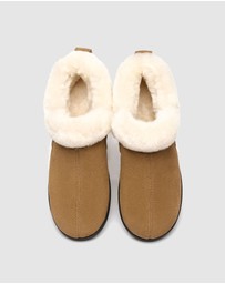 EVERAU - Australian Shepherd Ugg Daley Slipper Cow Suede Upper House Shoes