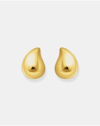 THOMAS SABO - Gold-plated organic drop-shaped ear studs