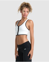 RVCA - Womens Aren Zip Up Sports Bra