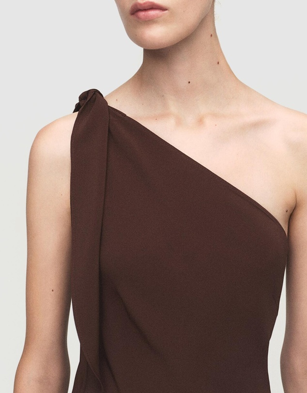 M.N.G - Asymmetrical Dress With Knot Strap