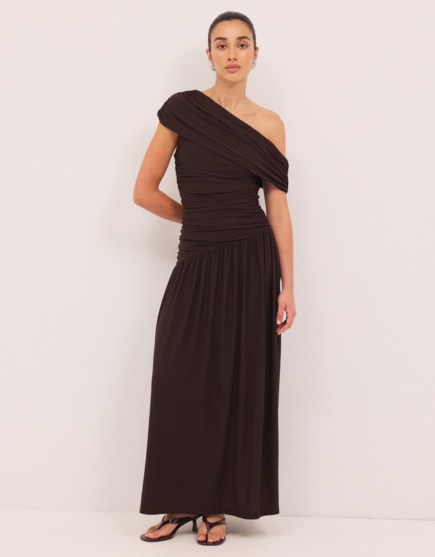 Calli - Aurelia Draped Jersey Maxi Dress