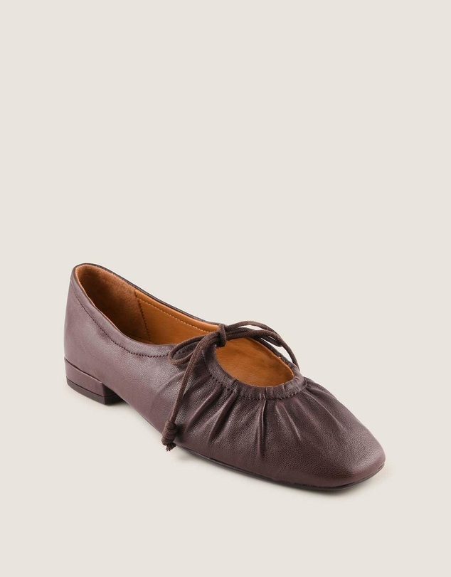 Shelly Shen - Logan Casual Flats Brown Leather
