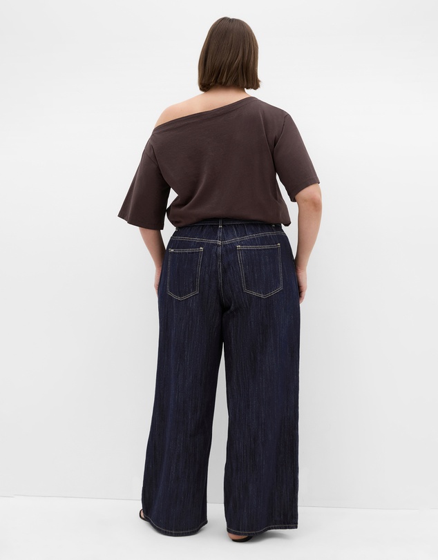 City Chic - Plus size Asymmetrical Cotton Tee - espresso