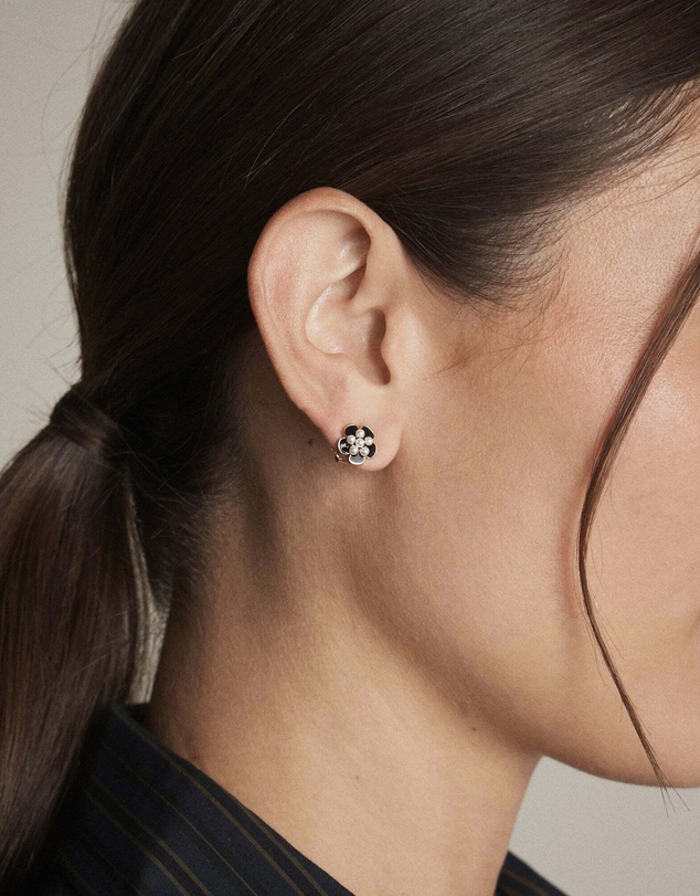 MIMCO - La Fleur Stud Earrings - Black