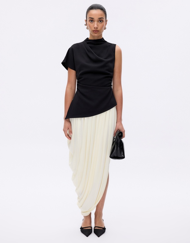 Minima Esenciales - Zeva Crepe Draped Top