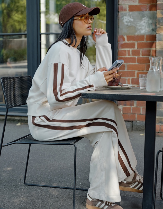 Ceres Life - Gigi Wide Leg Terry Trackpant