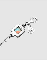 Haze & Glory - ICONIC EXCLUSIVE - Bracelet Men Turquoise Square 925 Sterling Silver