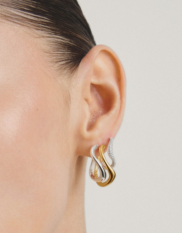 THOMAS SABO - THOMAS SABO Hoop earrings wave-shaped