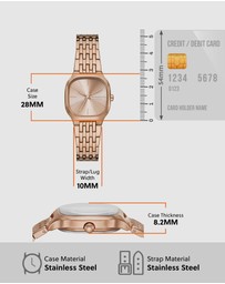 Skagen - Mellem Lille Rose Gold Tone Tone Analogue Watch