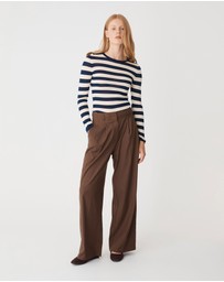 Forcast - Lana Stripe Knit Top