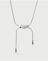 PDPAOLA - Rodeo Silver Slider Necklace