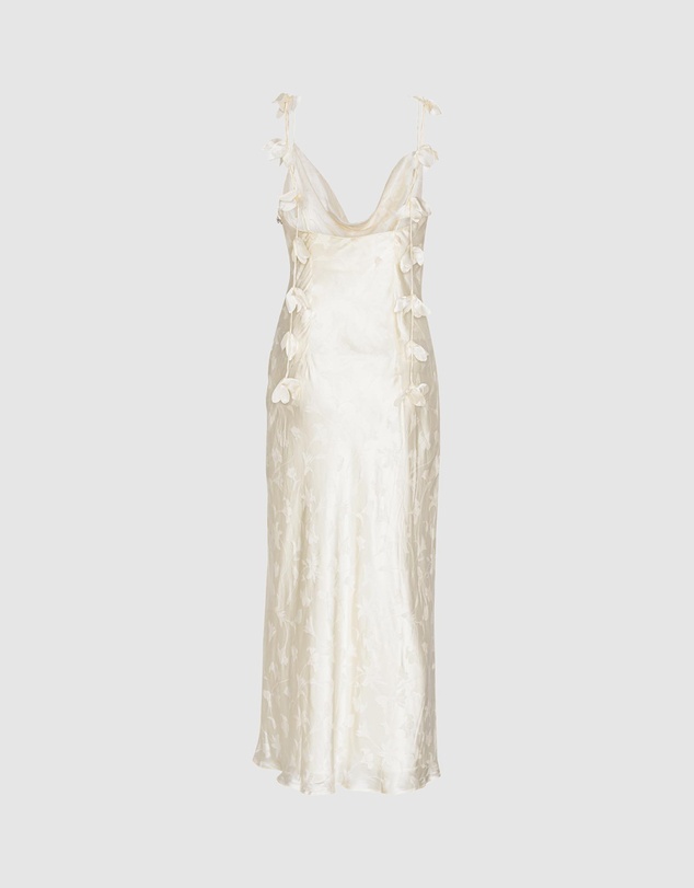 ROTATE - Satin Midi Dress