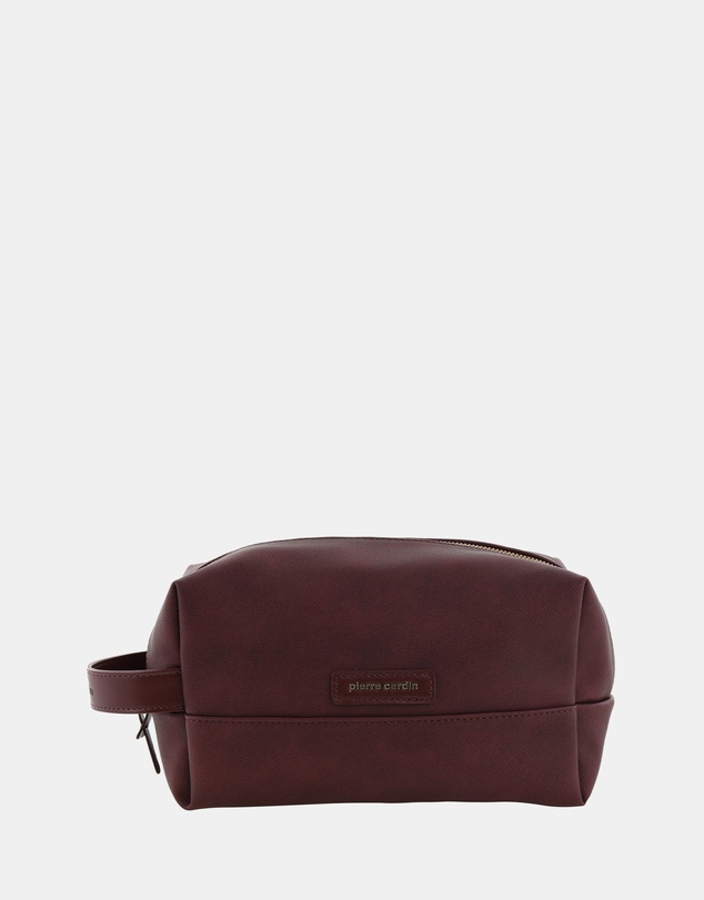 Pierre Cardin - Pierre Cardin Coated Canvas Travel Toiletry Bag