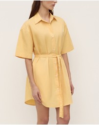 Assembly Label - Kaylee Poplin Short Sleeve Shirt Dress