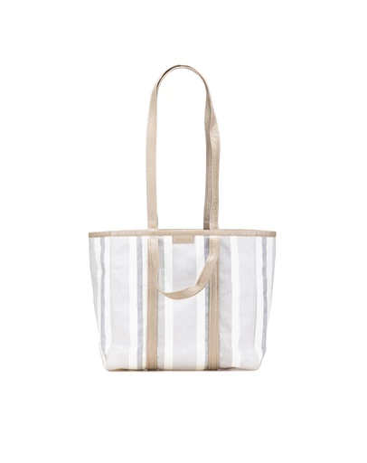 Pre-Loved by Azura Reborn - Pre-Loved Medium Woven Calfskin Barbes East West Shopper Bag