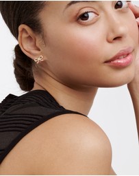 Ted Baker - RIBECCA: Crystal Ribbon Bow Stud Earrings