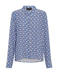 Oxford - Poppy Geo Print Shirt