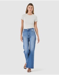 Rolla's - Pointelle Classic Tee - Grey Marle
