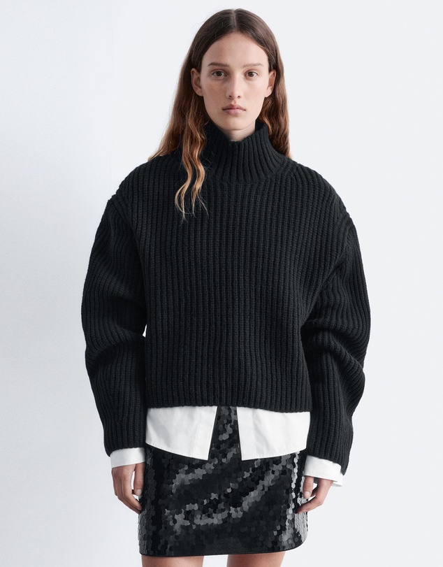 & Other Stories - Cropped Turtleneck Jumper