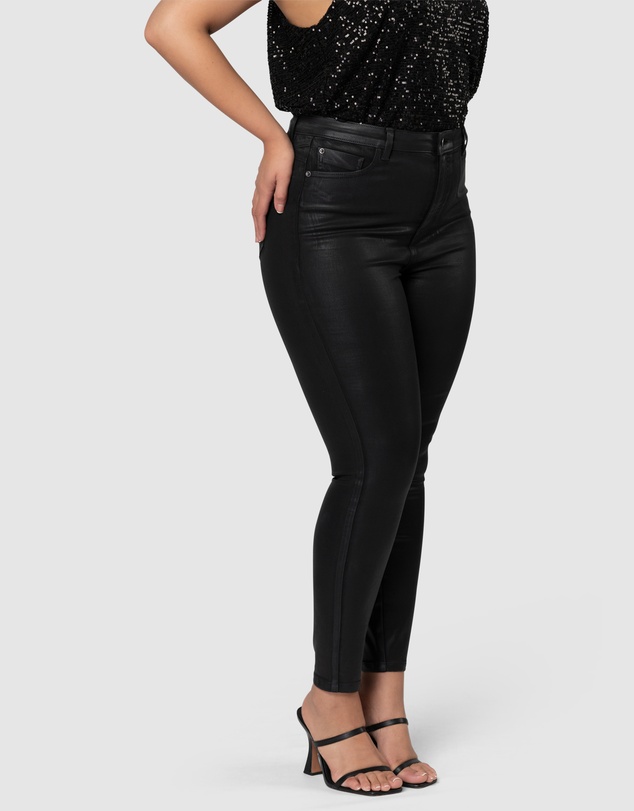 Pink Dusk by Curve Project - Luxe Stretch Coated Jean
