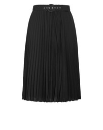 City Chic - Plus size Petra Pleat Midi Skirt - black