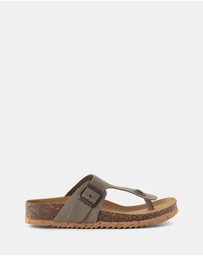 BioNatura - Devina Leather Thong Sandals