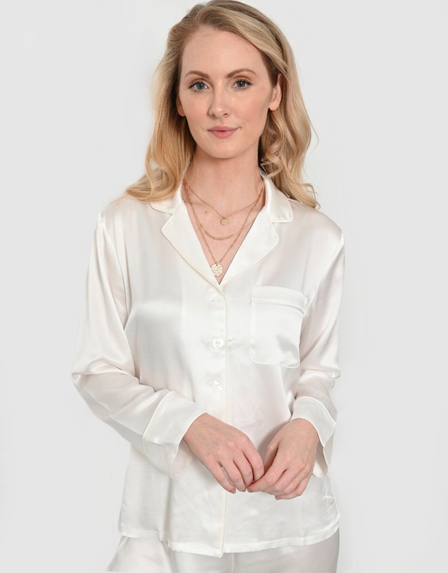 The Fable - Pearl Silk Pyjamas